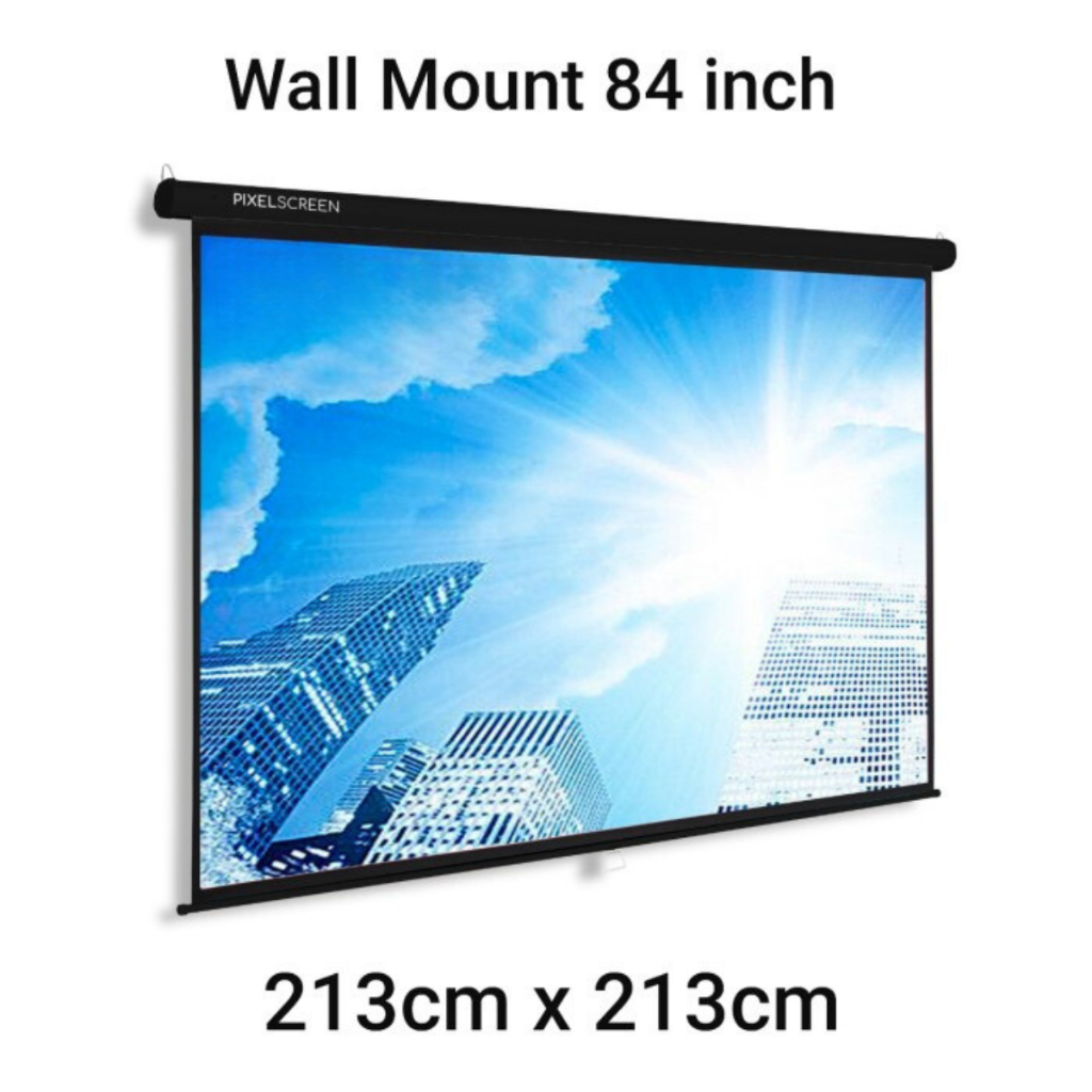 Screen Inforce Proyektor 84" Wallmount Inforce Screen Wall 84 Inch (213cm x 213cm) Layar Screen Proy