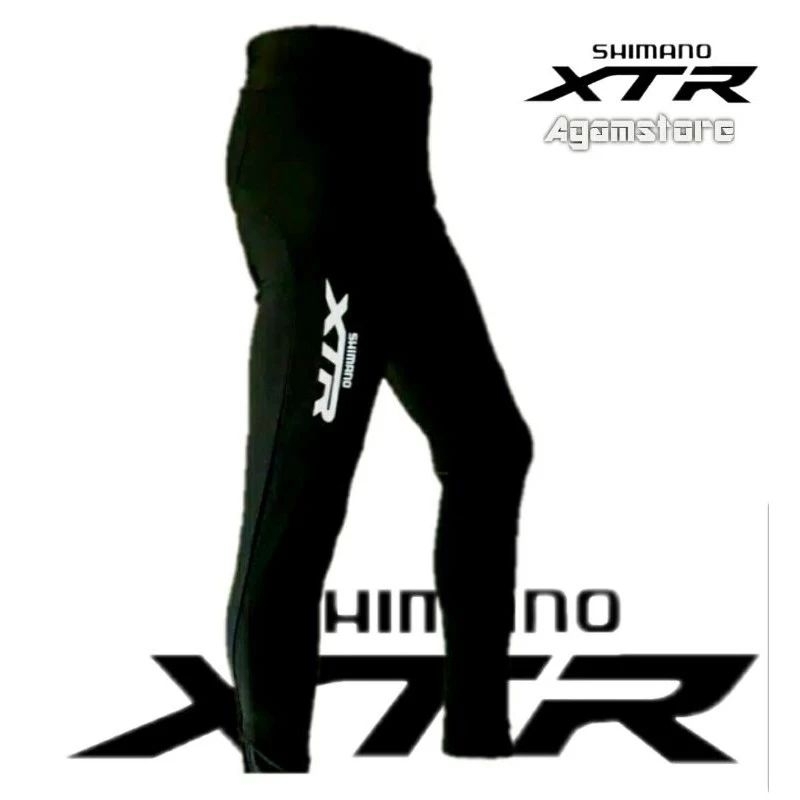 celana roadbike shimano xtr black panjang / celane sepeda panjang shimano xtr