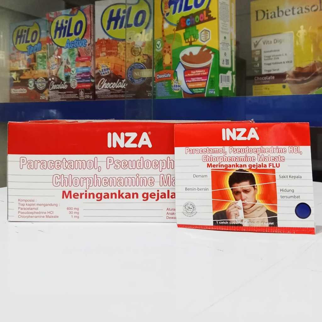INZA Obat Flu isi 4 kaplet