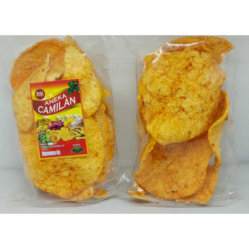 

Aneka Cemilan Kerupuk Kentang Spicy - Gurih dan Renyah