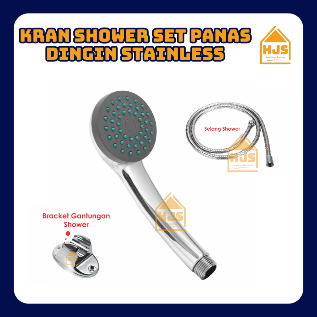 HJS Kran shower set kran panas dingin Bathup / Keran Mixer Panas Dingin Kran Shower Bathtub 1 SET
