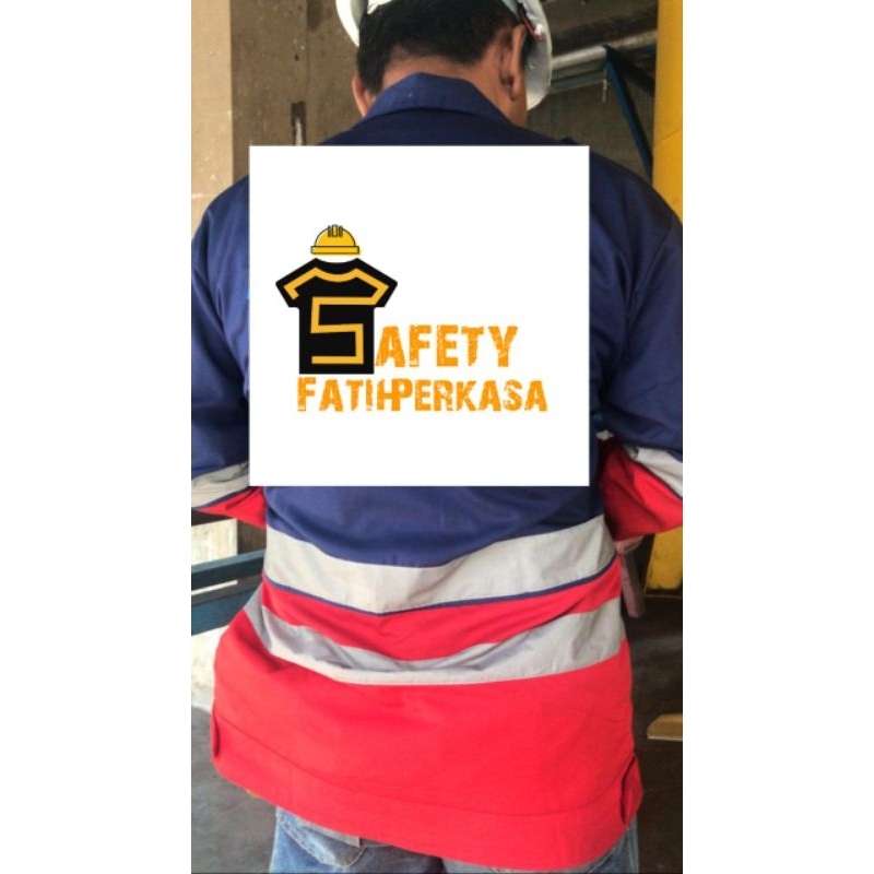 wearpack katelpak atasan double skotlet  atasan katelpak proyek wearpack katelpak dua skotlet