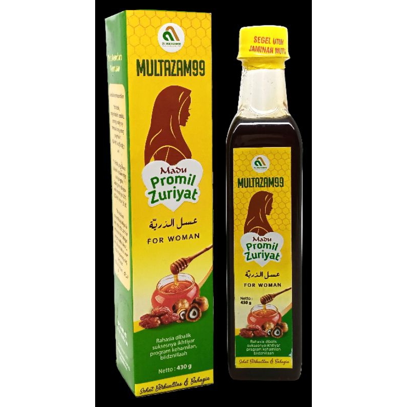 

1 ( BOTOL PROMIL ) Madu Zuriat Multazam 430 gram (Untuk Wanita )