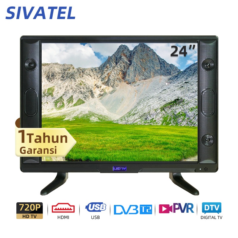 Sivatel TV Led Monitor 24 inch layar komputer Gaming Monitor 【Garansi 1 Tahun】-TV Digital