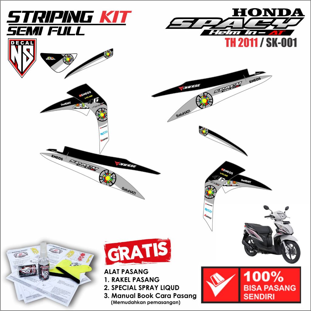 STRIPING HONDA SPACY HELM IN 2011