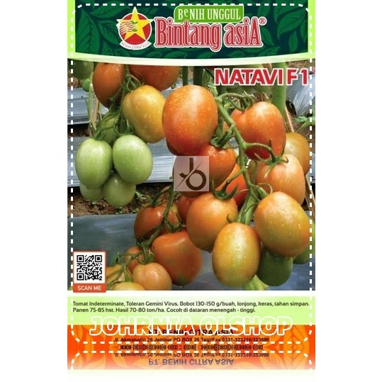 Johrnia 10 Benih Biji Tomat NATAVI F1