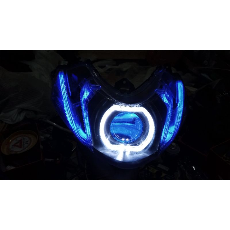 lampu depan custom biled elektrik leveling Mio m3 Mio z