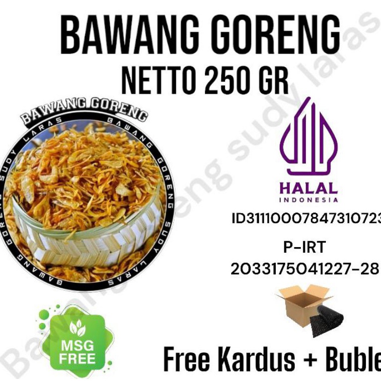 

Sell3r Bawang Goreng asli Brebes&sumenep 250 Gr [210]