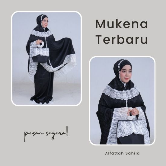 Mukena dewasa premium adem Plisket bordir mewah elegan