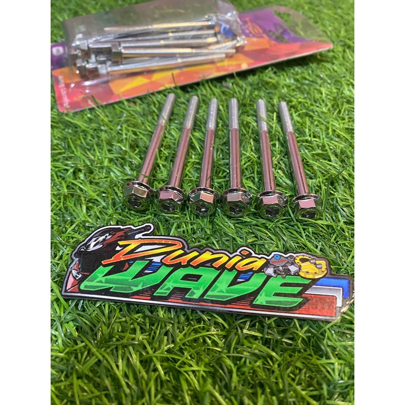 Baut Hexagon 2Kunci 6x80 uk Baut 10 panjang 8cm Heng