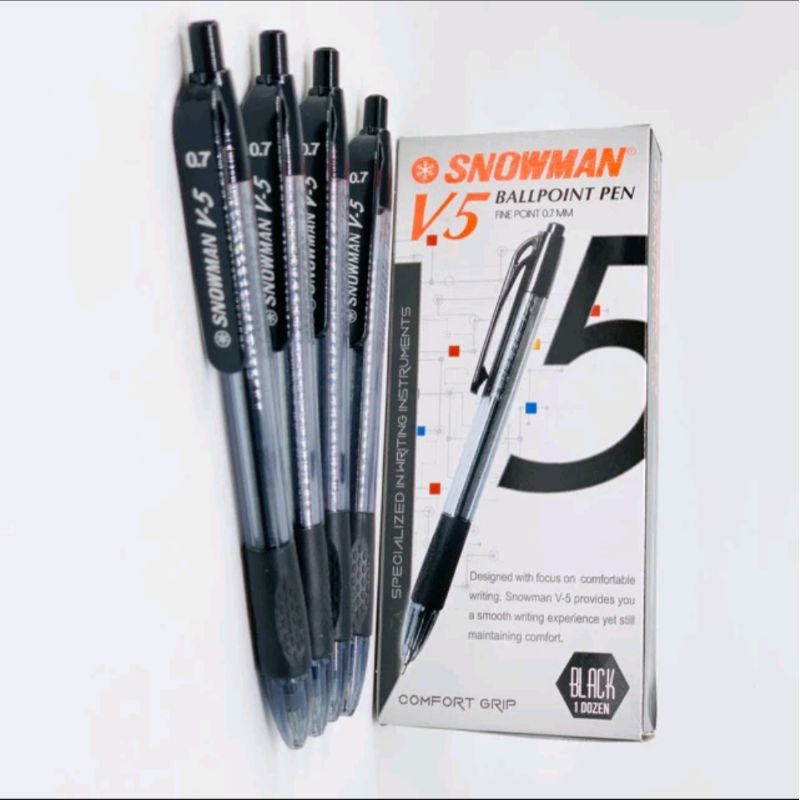 

BALLPEN SNOWMAN V5 ISI 12PCS 0.7