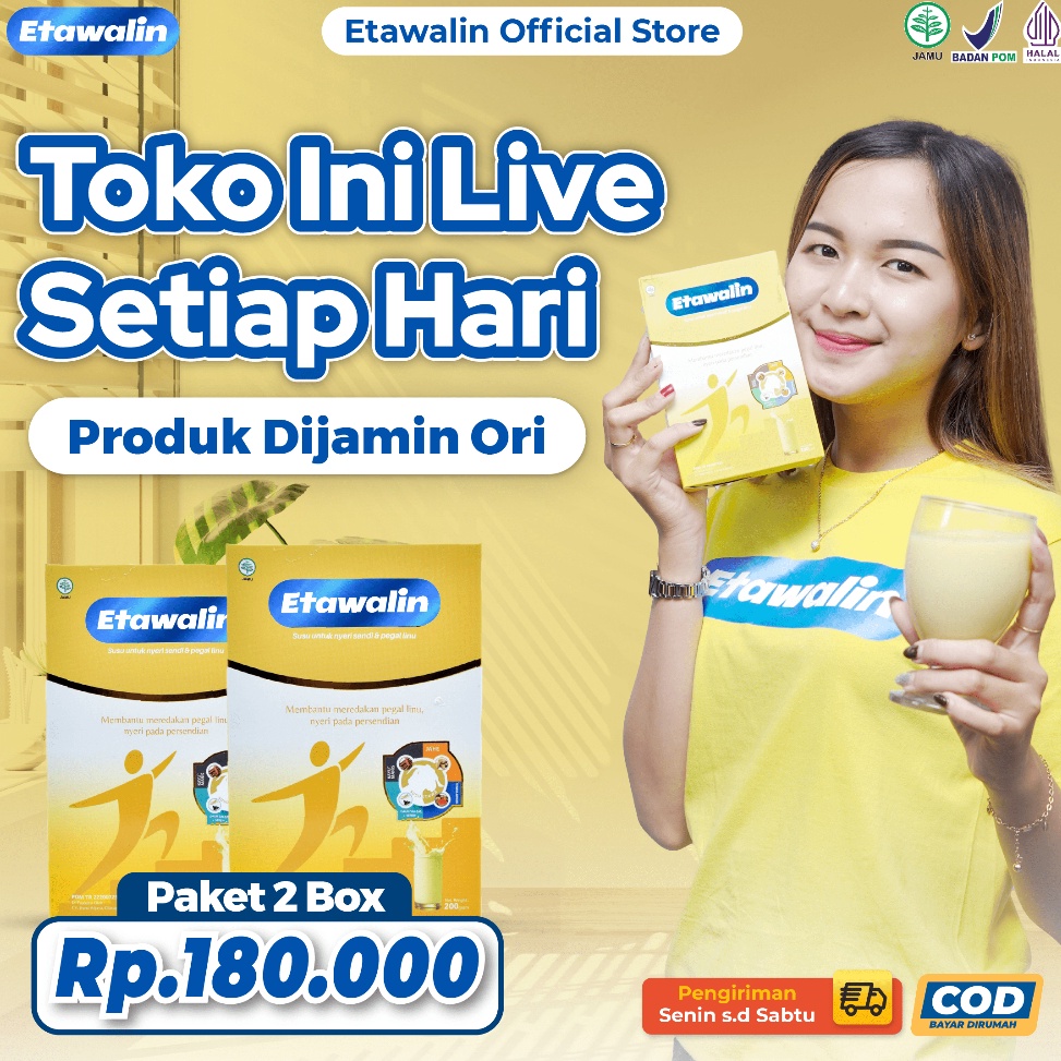 

[PRODUK 8MH7U80] Etawalin Susu Kambing Etawa Solusi Asam Urat Dan Nyeri Sendi Official 2 Box 45