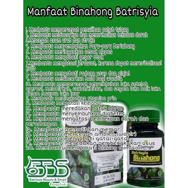 Batrisyia Ekstrak Daun Binahong