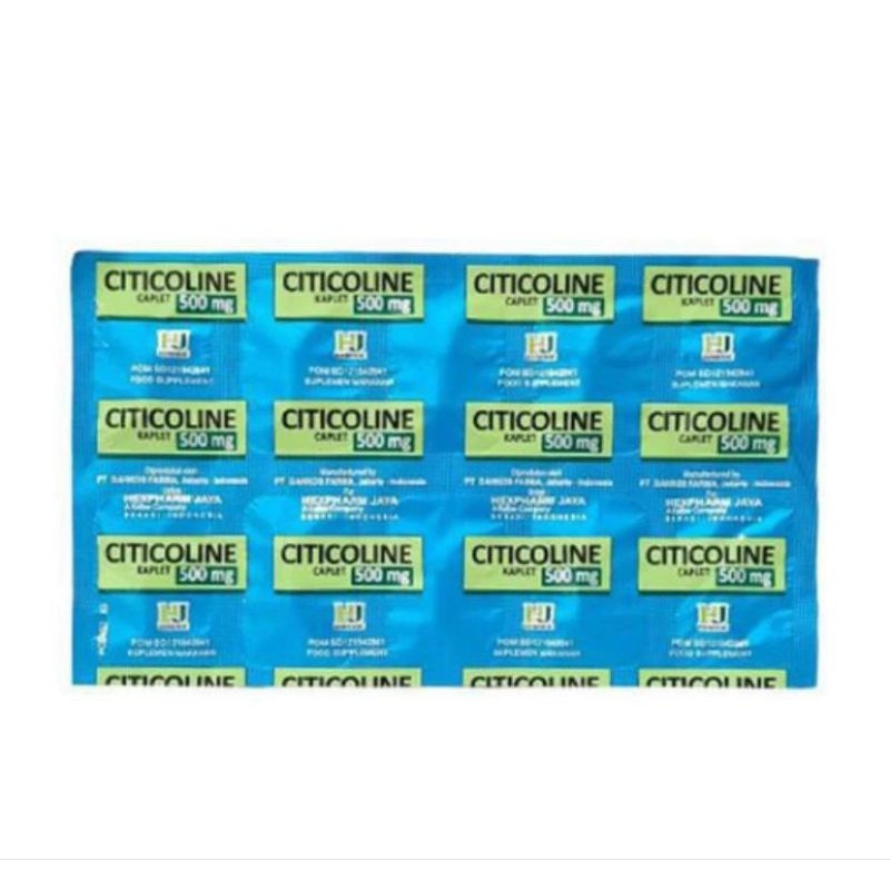 Citicoline 500mg HJ Per-Strip isi 10 kaplet