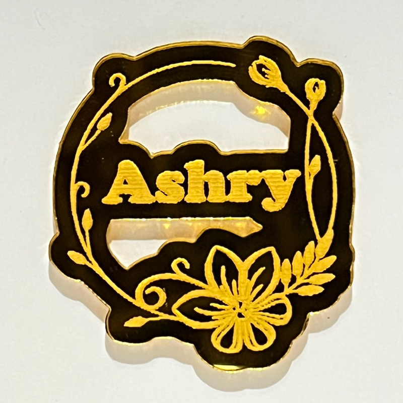 BROS  CUSTOM NAMA AKRILIK  Request Murah Bros nama pin custom akrilik bros akrilik bros hijab bros j