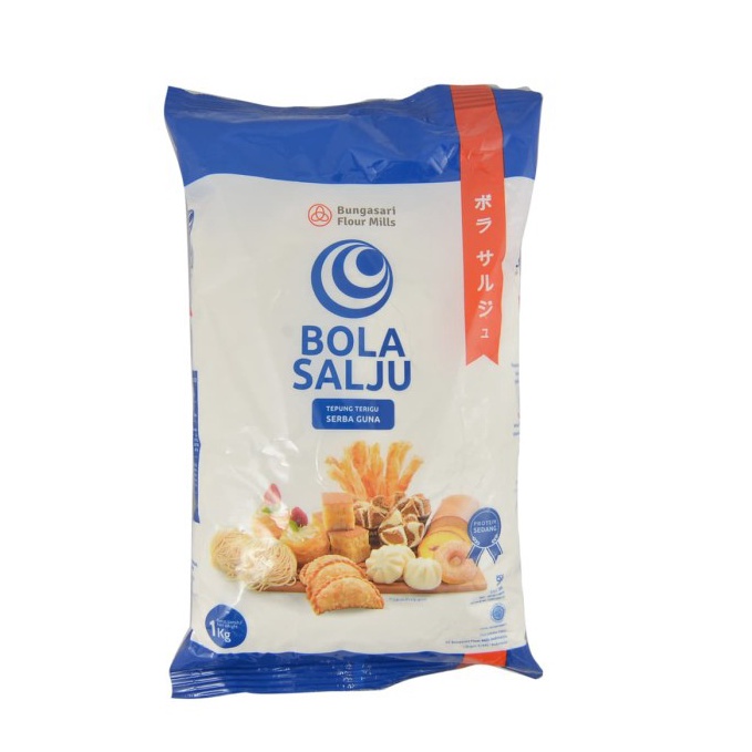 

[PRODUK JFMWR36] tepung terigu bola salju 1kg bungasari serbaguna flour protein sedang 4633