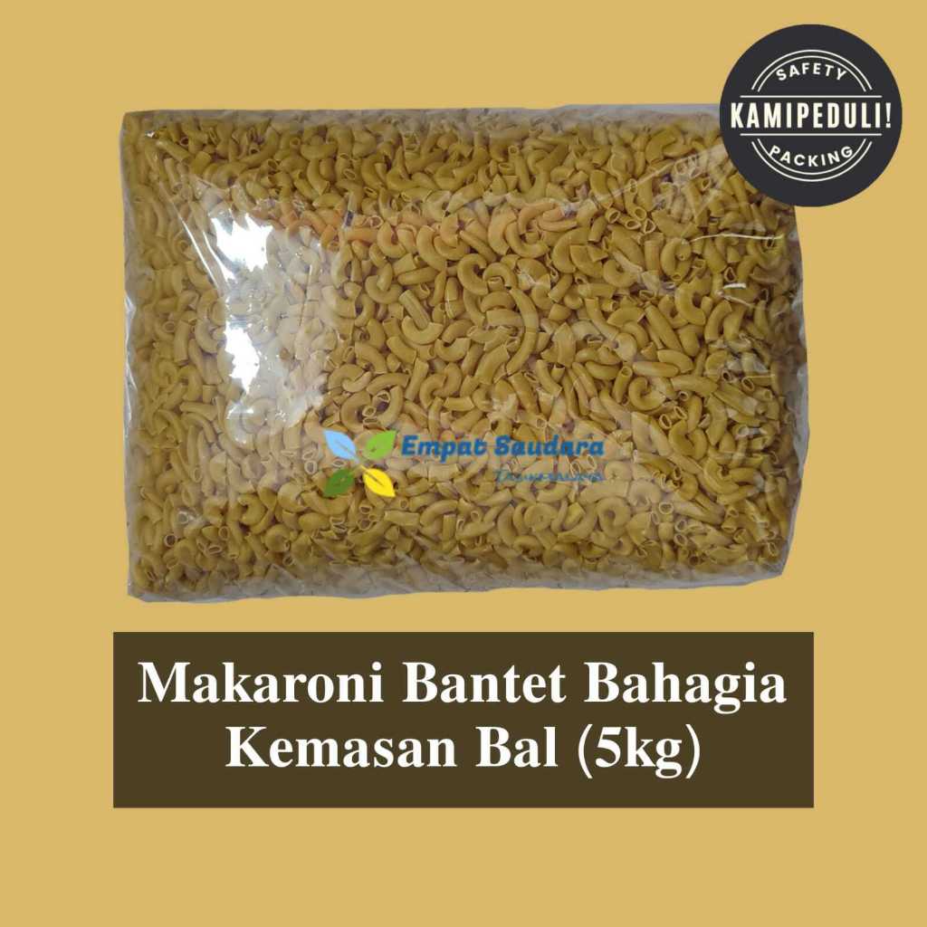 

MAKARONI REBUS / MAKARONI BANTET MERK BAHAGIA KEMASAN 5 KG