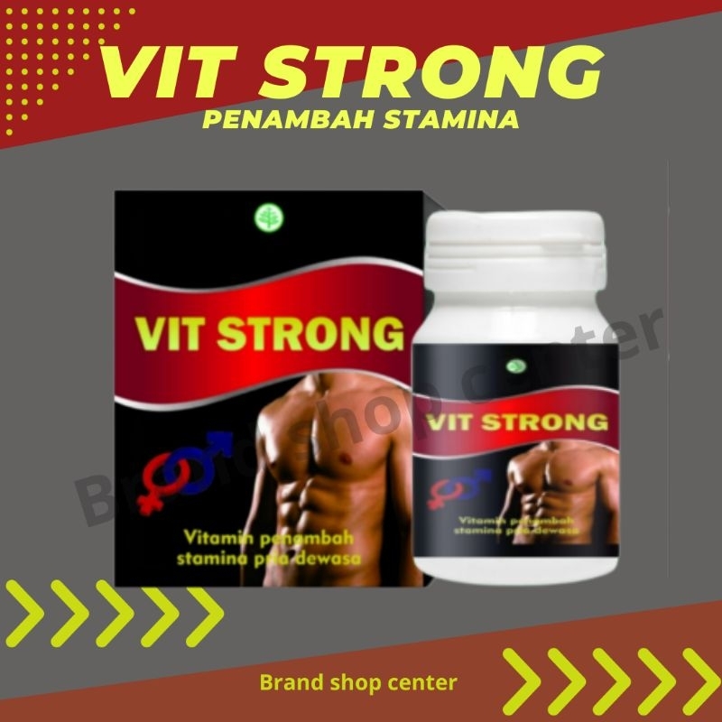 VIT STRONG - Obat kuat pria tahan lama original 100% HALAL dan BPOM kuat samai 3 jam kapsul herbal m