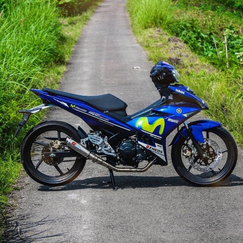 striping sticker lis decal mx KING 150 2015 2016 "movistar biru"