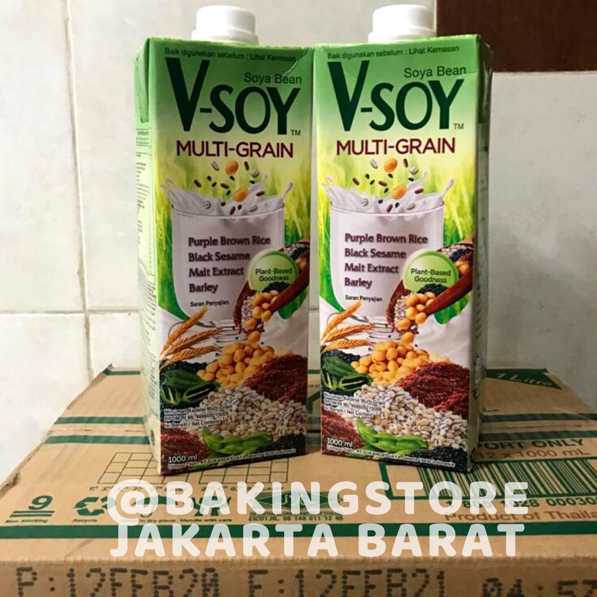 

[✢(] Vsoy Multigrain 1 Liter | Soy Milk Susu Kedelai [274]