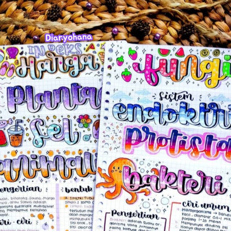 

[DIARYOHANA] Notes Aesthetic Lettering (Full Text) Part 2