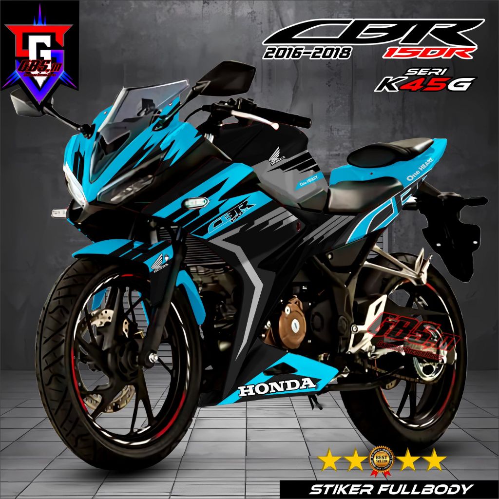 Decal Cbr 150r Stiker Decal Motor CBR 150R K45G K45N Sticker CBR 150R 2016 - 2019 Fullbody