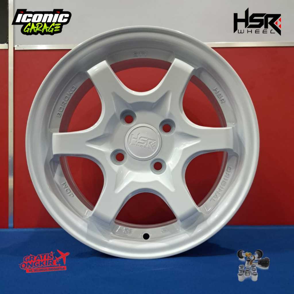 jual velg mobil ring14 HSR STY masuk brio,agya,ayla,sigra,calya,vios toko velg dan ban palangkaraya