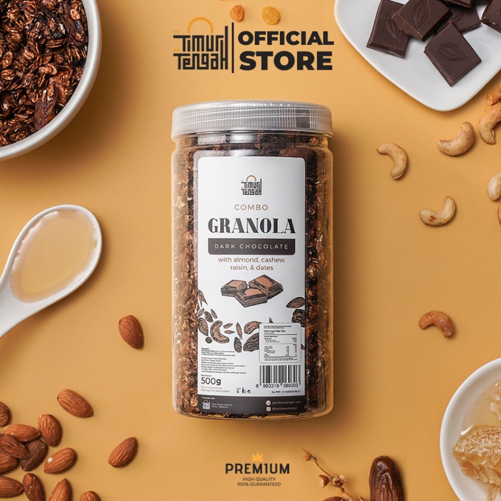 

[☺A76\] Timur Tengah Granola Dark Chocolate 500 gr Sereal Makanan Sehat Product Termurah
