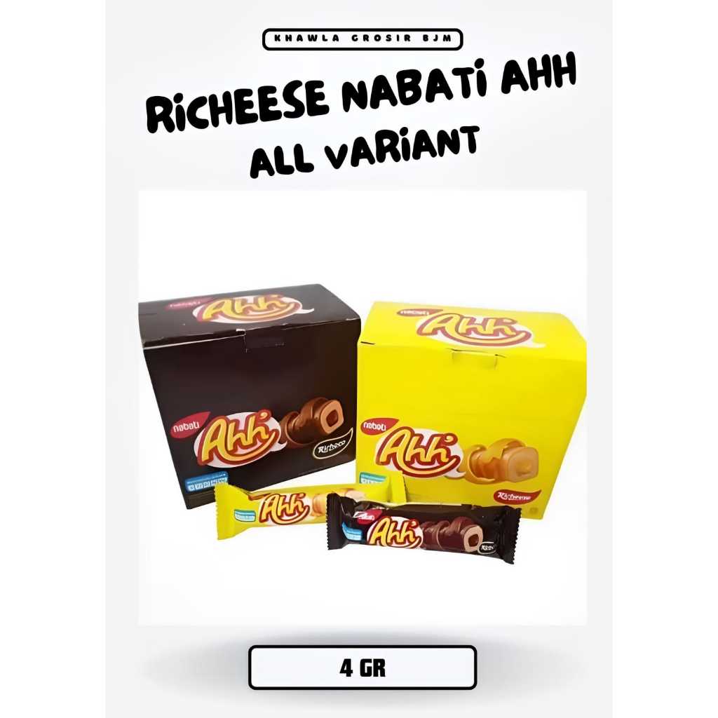 

RICHEESE NABATI AHH SIIP COKLAT DAN KEJU 4 GR JUAL SATUAN