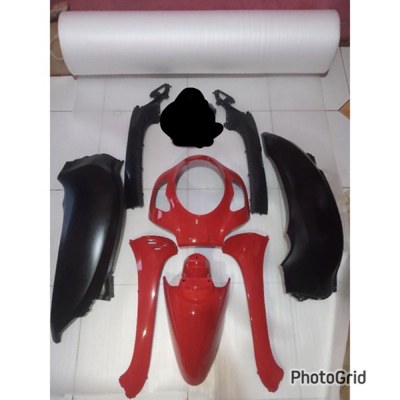 Body scoopy 2022 cover full set body halus scoopy New 2021 2022 2023 warna merah hitam