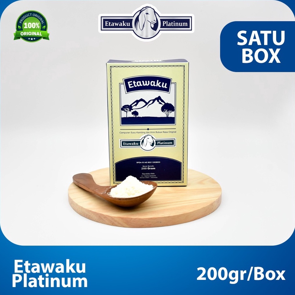 

B3stpr0 Etawaku Platinum - Susu Kambing Etawa Murni + Krimer Bubuk yang Berkhasiat Tinggi Memiliki Kandungan Protein dan Kompleks yang lengkap dan Rendah Lemak Dijamin Ori
