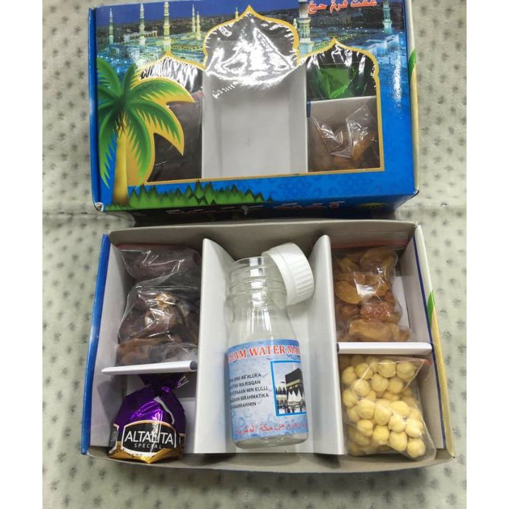 

TIPE TIV795 Paket oleh oleh haji dan umroh ekonomis tanpa zam zam coklat satu