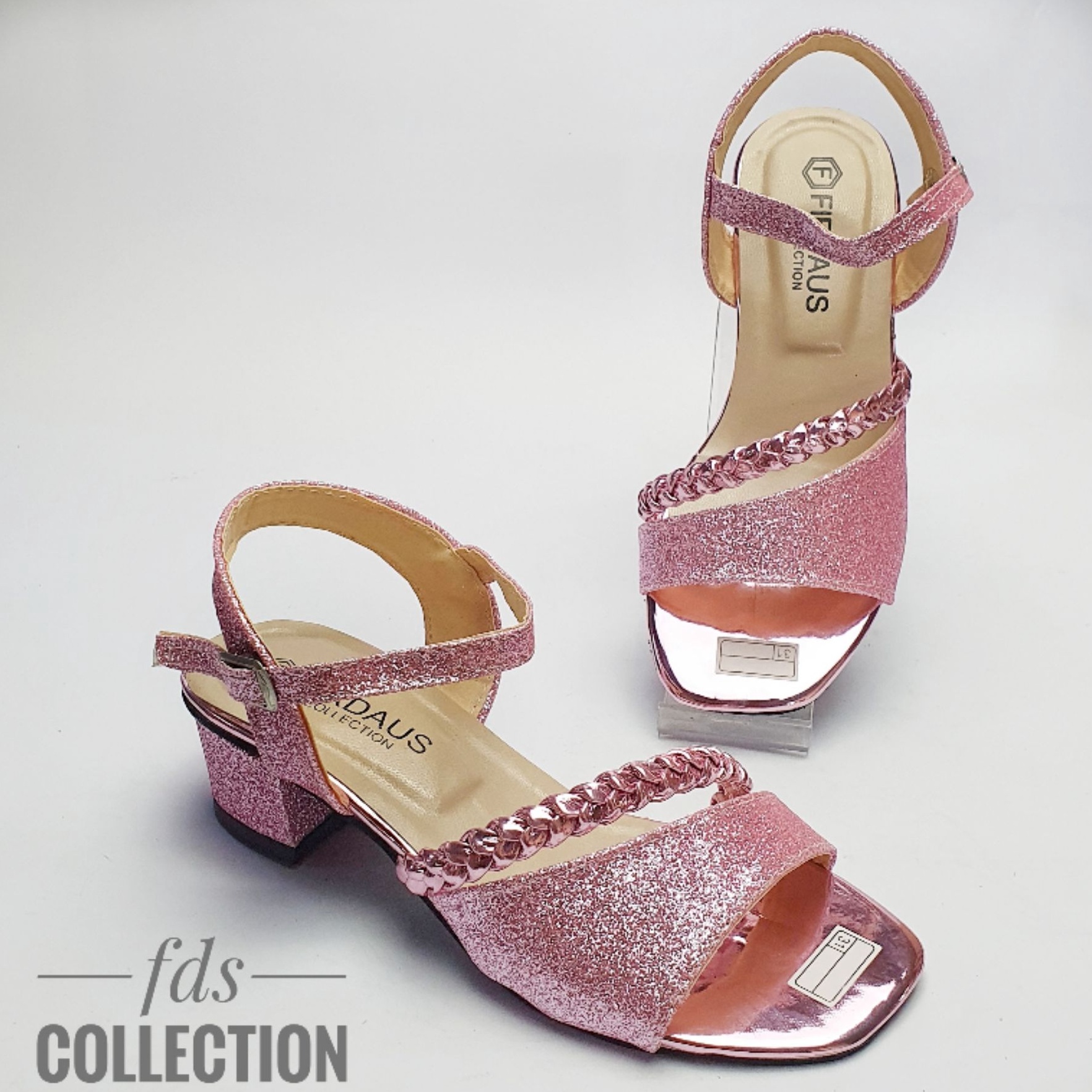 Sepatu anak hak perempuan/sepatu pesta anak perempuan sandal hak wanita 80