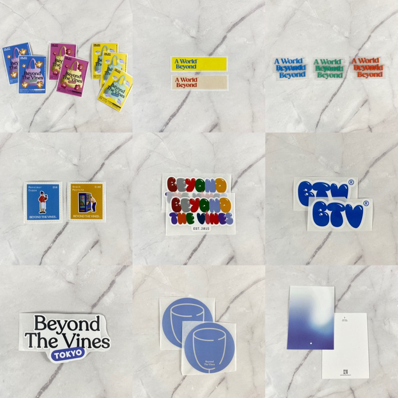 

BEYOND THE VINES BTV STICKER COLLECTION