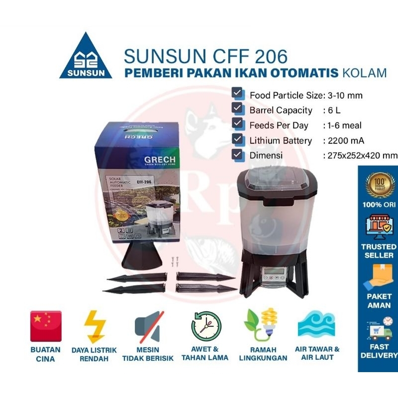 AUTOMATIC FEEDER AUTO FEEDER SUNSUN CFF 206 CFF-206
