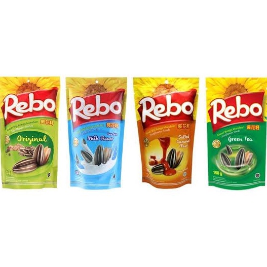 

Kuaci Rebo Biji Bunga Matahati Varian Original / Milk / Caramel / GreenTea 150gr plhzc