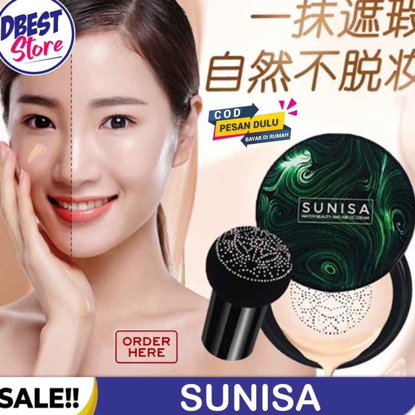 ➙ [ COD ] 100% Original Bedak Sunisa BB Cream Cushion Korea Anti Air dan Tahan Lama / Foundation 81