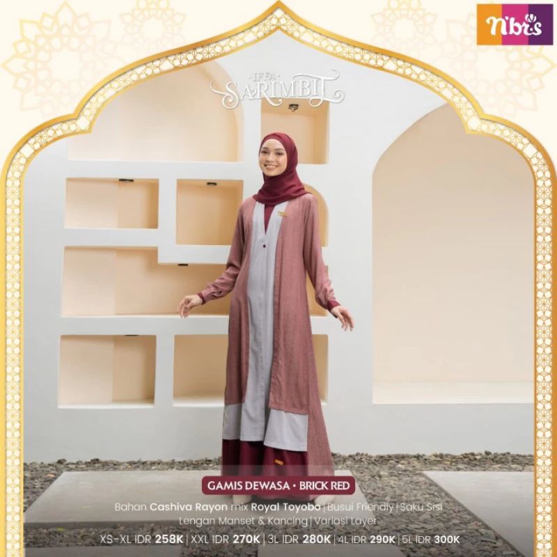 SALE Gamis Nibras Ori Sarimbit 2023 Ukuran L