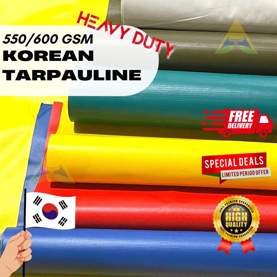 [PRODUK WTB7J85] Terpal ulin terpal pvc semi karet grade A asli korea super tebal cod 62