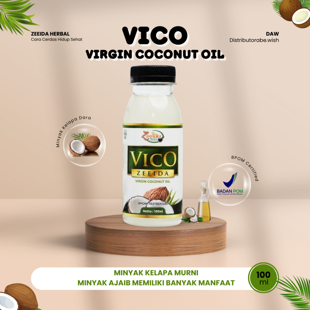 

Virgin coconut oil VCO herbal 100ml - Zeeida Herbal