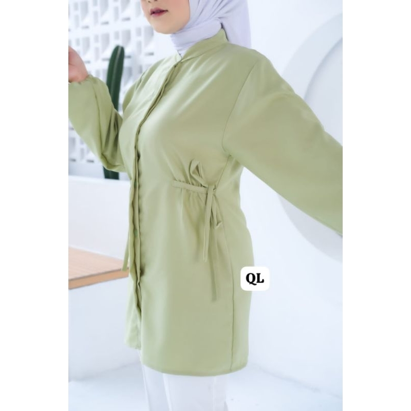 atasan tunik wanita Matt ity crepe terbaru dan terlaris