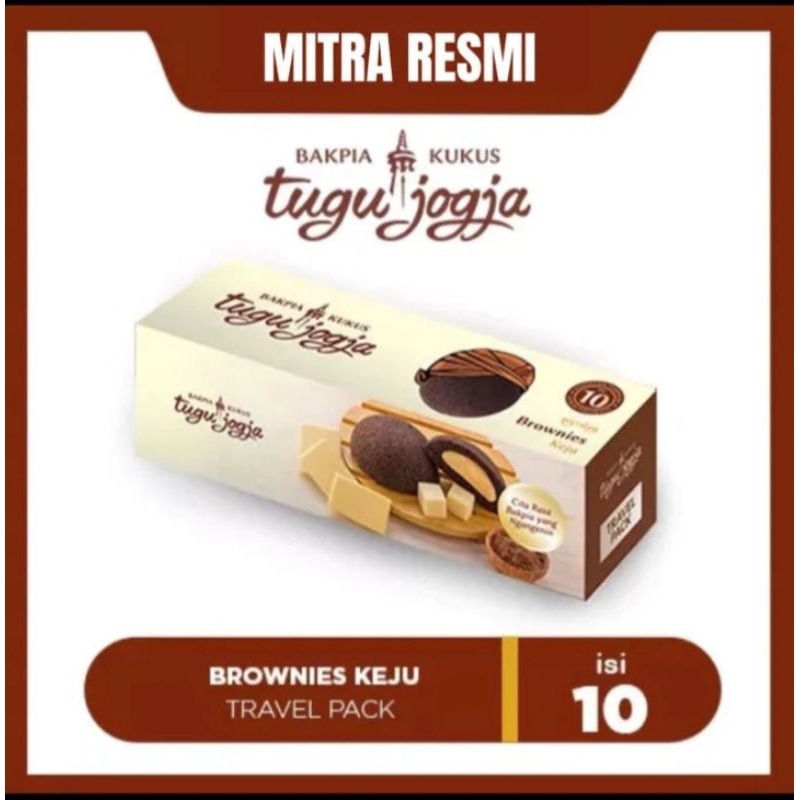 

BAKPIA KUKUS TUGU JOGJA BROWNIES KEJU TRAVEL SIZE ISI 10 PCS
