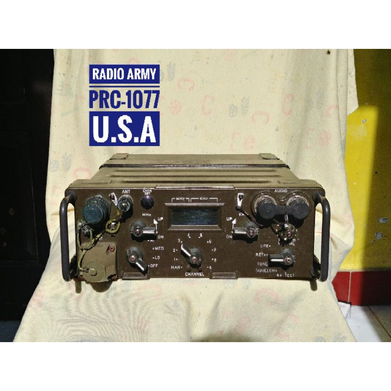 Radio ARMY Komunikasi PRC-1077 Militer made in U.S.A