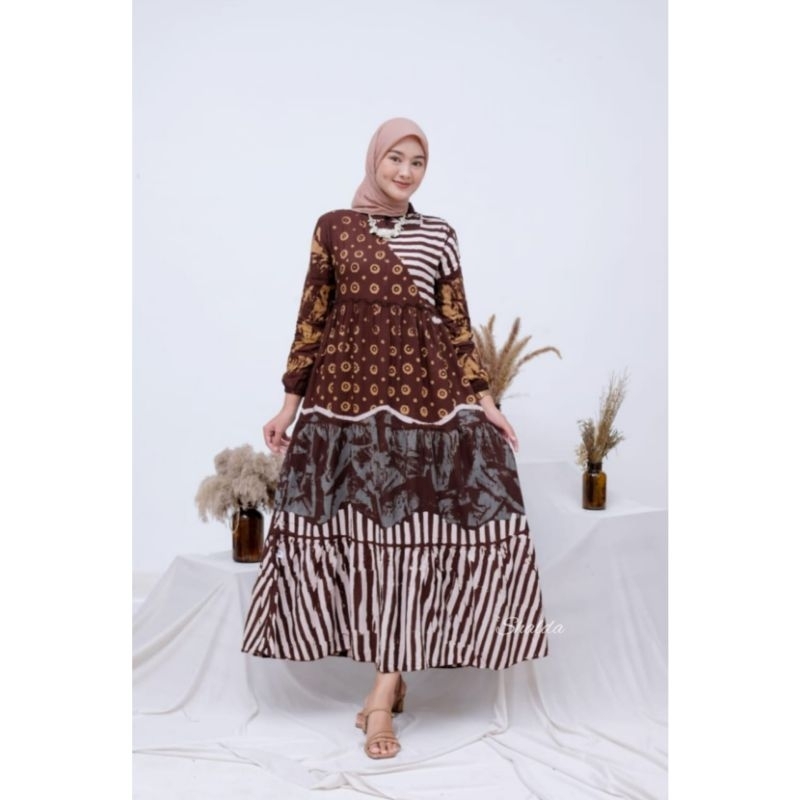 GAMIS TERBARU CANDI MEKAR/ARSYILA DRESS
