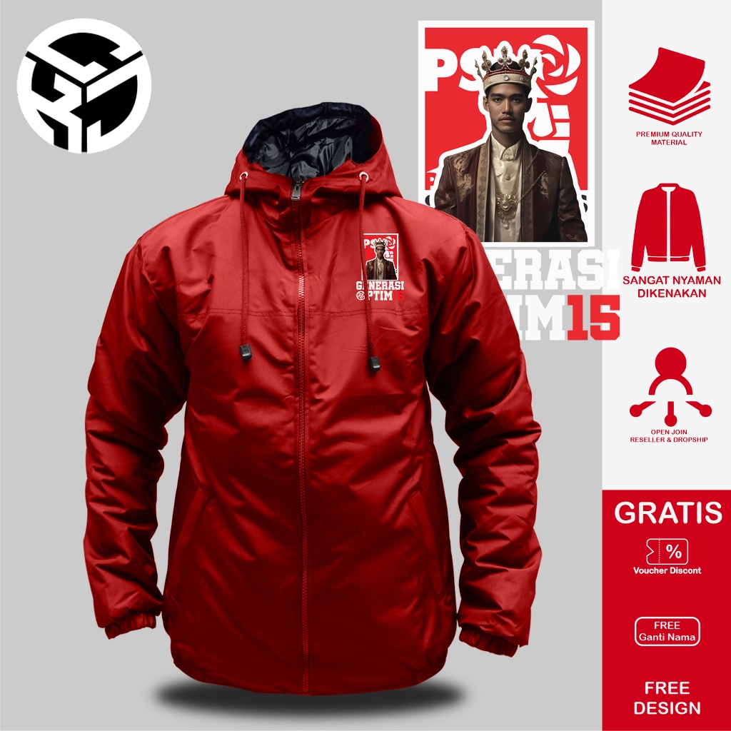 JAKET PSI KAESANG JAKET KAESANG PSI JAKET KING KAESANG JAKET PARTAI SOLIDARITAS INDONESIA CIKAJANGST