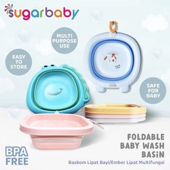 58 SugarBaby NEW Foldable Basin / Baskom Lipat / Ember Lipat Multifungsi Sugar Baby bak mandi baskom