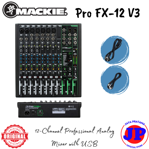 Mackie ProFX12V3 12-Channel Mixer with Effect Original Pro FX12 V3