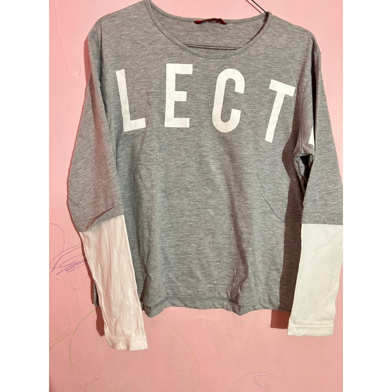 kaos lengan panjang korean style preloved