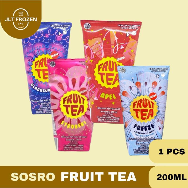 

Fruit Tea Fruitea Rasa Blackcurrant / Strawberry / Apel - 1pc 200ml