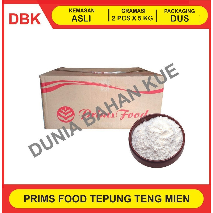 

PRIMSFOOD TEPUNG TANG MIEN 5 KG / TENG MIEN PATI GANDUM - 1 DUS 2 PCS